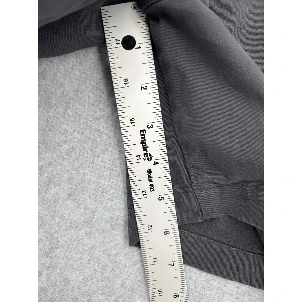 COVE USA Men's Chino Shorts 38W 5L Gray Stretch Cotton Elastic Waist